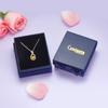 [Gemlanto] Sterling Silver 925 Citrine Teardrop Necklace for Women, November Birthstone, 18K Gold Plated, Gift Wrapped, Perfect for Birthdays and