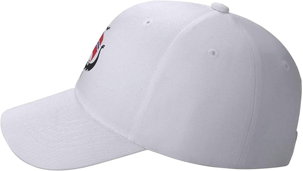 Norwegian Flag Norway Viking Ship Baseball Cap Adjustable Low Profile Golf Dad Hat for Unisex Women