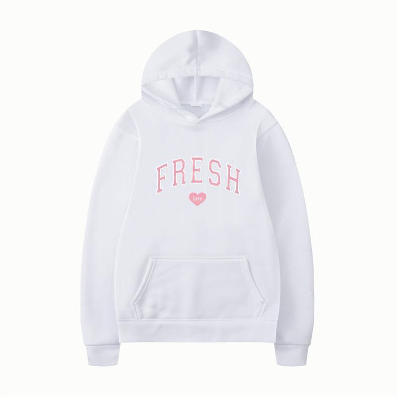 Sweater Hooded Casual Fashion Versatile Long Sleeve Trend Autumn Sports Fleece Pullover
