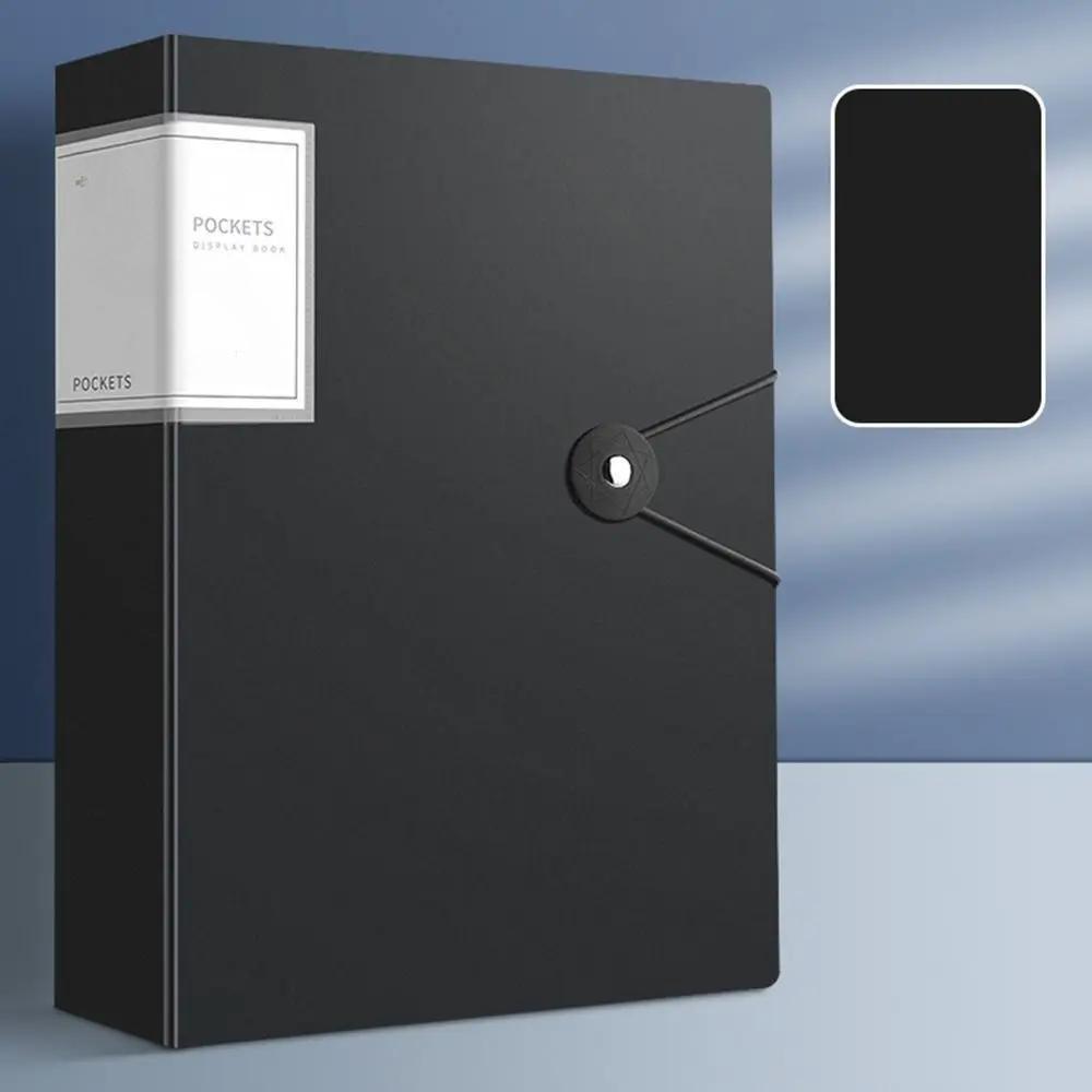 100-Pocket Expandable A4 File Folder - Waterproof & Dustproof Document Organizer with Elastic Closure for Office/Home