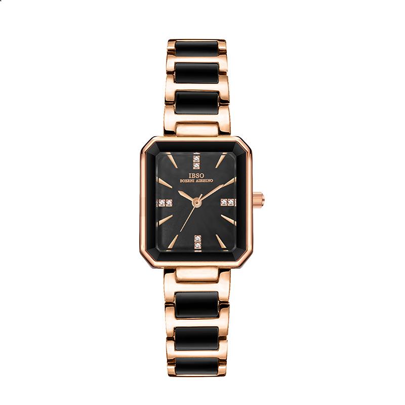Small Square Watch Women'S Watch Fashion Light Luxury Watch Niche Trend Diamond