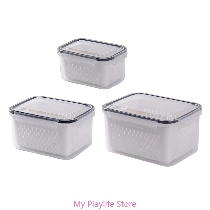 

Large Capacity Produce Saver Container Fruit Storage Bin Vegetable Box Ordinary cover