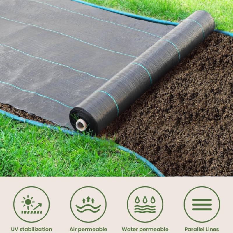Weed Barrier Fabric With Water Permeable Antiaging Durable For Garden And Orchard Use