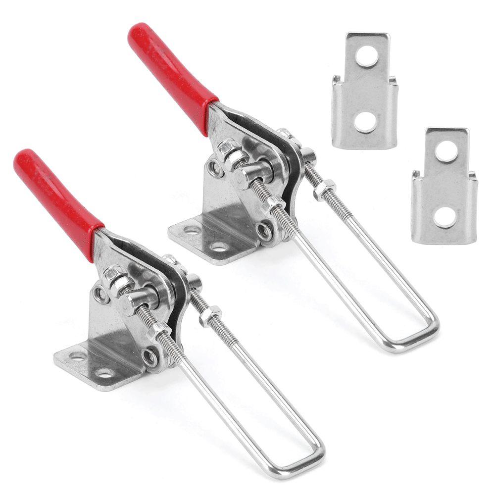 2PCS Adjustable Toggle Latch Heavy Duty Toggle Clamp Durable Hasp Latch