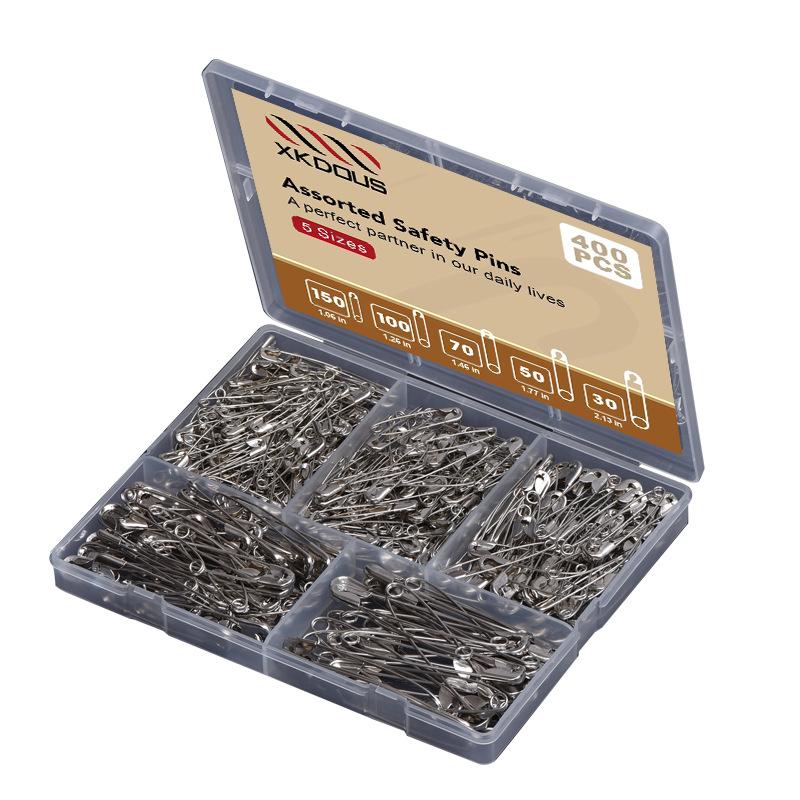 

Универсальные и безопасные БУЛАВКИ - набор различных мини и больших предохранительных, страховочных и петельных булавок, идеально подходящих для свадеб и фотосъемок серебряный