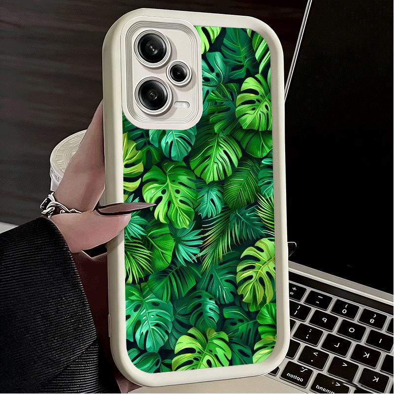 Phone Case for Xiaomi Redmi Note 15 14 13 Pro Plus Summer Plants Green Leaf Shell 12S 11 11S 11T 5G 14S Soft Silicone Funda