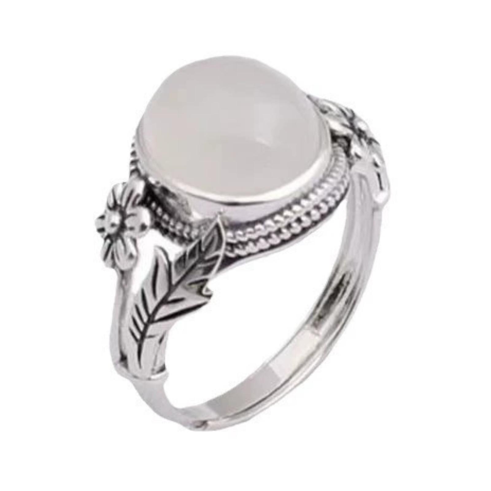 Women s Fashion Index Finger with Design, Faux Chalcedony Jewelry One Size