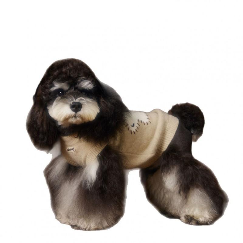 Pet Dog Sweater Vest With Ears Winter Small Breeds Schnauzer Teddy Bichon Frise Warm Knit Sleeveless