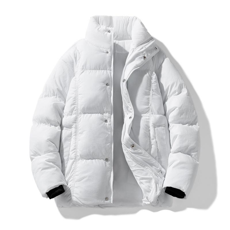 Winter Men Women Outdoor Leisure Warm Cotton Stand Collar Parka Jacket Men Autumn Windbreak Cotton Parka Jacket Male Coat
