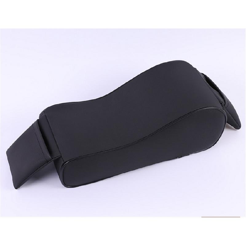 Leather Sponge Car Truck Center Armrest Heighten Pad Storage Bag