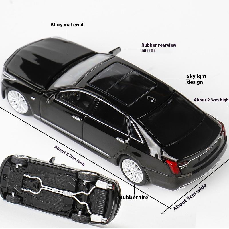 New In Stock Masdi 1:64 Cadillac Ct6 Alloy Miniature Diecast Model Cadillac Sedan Car Collection Ornaments Custom Toys Kids Gift