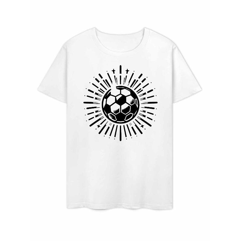 European Size 2026 International Soccer Tournament T Shirt Men S Casual Graphic Print T Shirt Short Sleeve Crew Neck Fashion Tops S белый