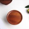 Solid Wood High Footed Dessert Plate Display Stand Cake Stand Bread Plates Dim Sum Dish Sushi Plate Fruit Plates Snack Bowl Tray