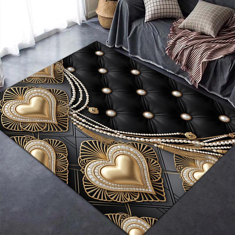 2025 New Gorgeous Heart Carpet Rug for Living Room Bedroom Home Sofa Decoration,Kids Play Non-slip Floor Mat