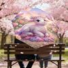 1PC Lamb Flowers Umbrella-8-Rib Reinforced Portable Folding Travel Suitable for All Seasons Outdoor Daily Use  -J0367