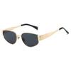Metal Sunglasses Small Frame Wide Thick Legs Oval Foreign Trade Sunglasses High Fashion Thin Sunshade Glasses