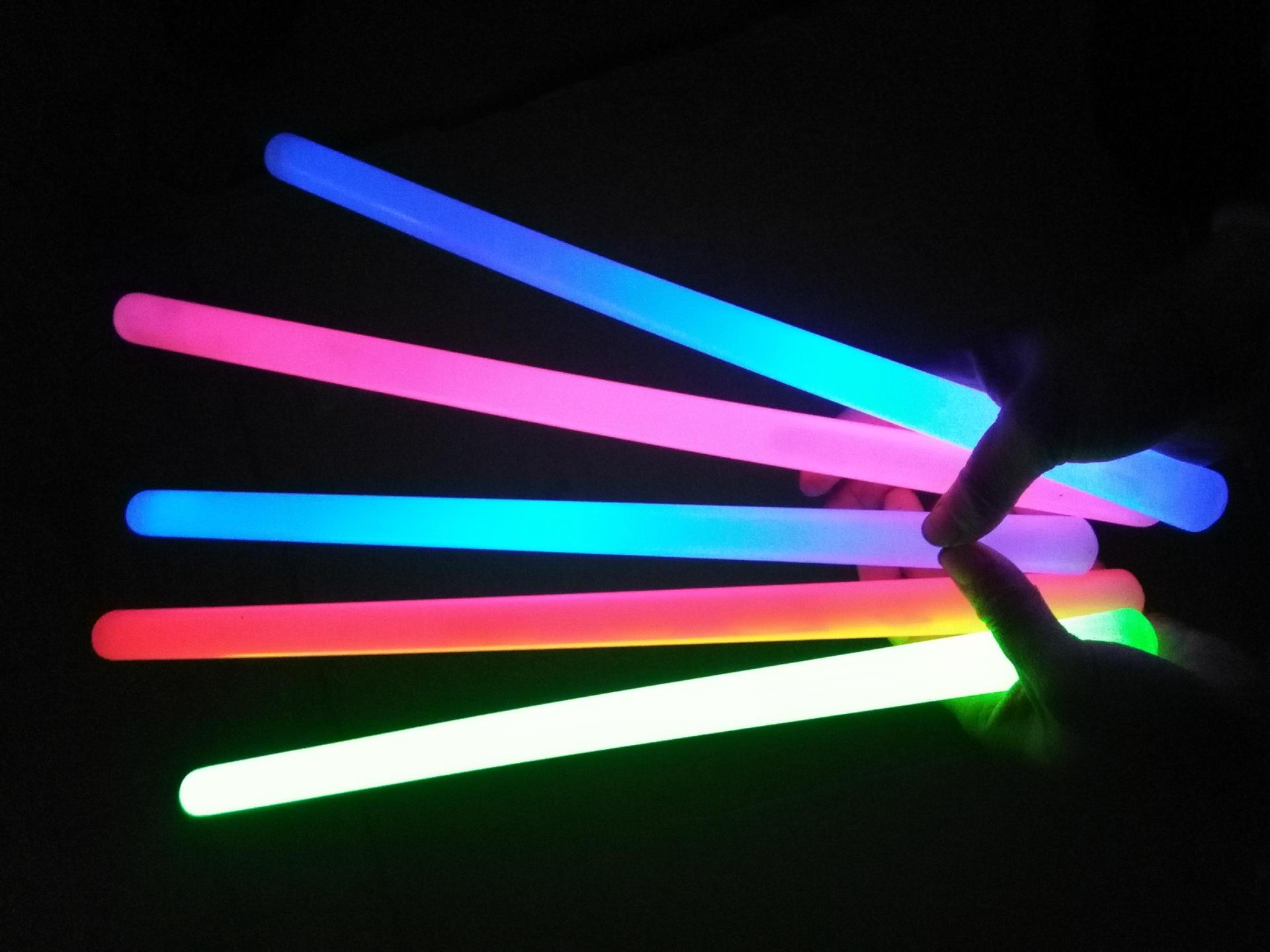 Large Fluorescent Glow Drumsticks: 20*400cm Night Drumming and Cheering Sticks