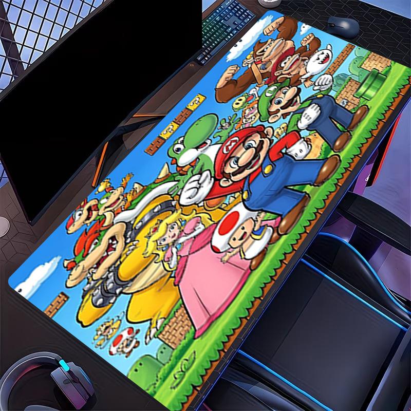 Super Mario Print Mouse Pad, for Keyboard Pad Laptop PC Mat for Office Home Use, Desk Decor, Perfect Birthday Gift for Gamers