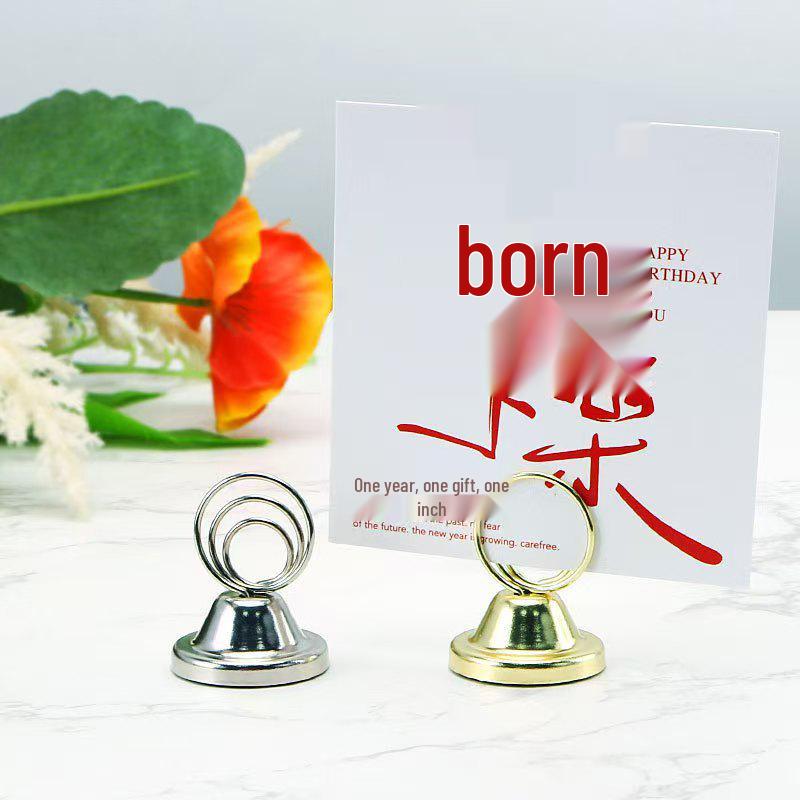 Metal Table Card Holder for Weddings and Restaurants
