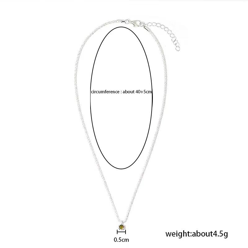 1 Pcs Light Luxury Cool Wind Heart Shaped Series Gold Plated Copper Pendant With Stainless Steel Chain Combination Of Necklaces