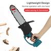 2500W Brushless Electric Chain Saw 10 Inches Rechargable Garden Woodworking Power Tools Wood Cutter For 18V Battery
