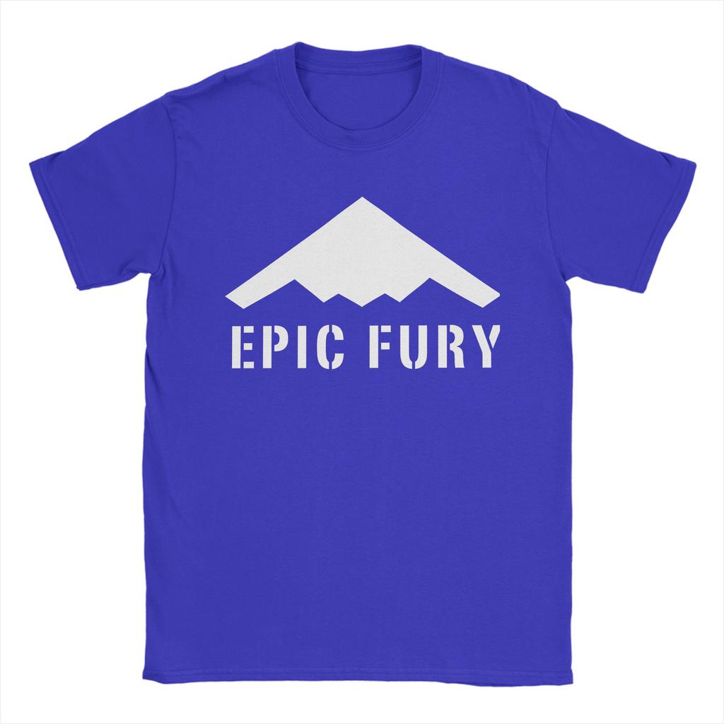 Operation Epic Fury 2026 Unisexs T Shirt Vintage Tee Shirt Short Sleeve Round Collar TShirts 100 Cotton Unique Clothes