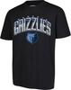 Ανδρικό T-Shirt NBA Memphis Grizzlies, Αψιδωτό Plexi, Κοντομάνικο, Μέγεθος L, Μαύρο
