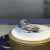 Fashionable and Trendy Diamond Rings, High End AAA Zircon Engagement Rings for Women, Classic Double Layer Ring Jewelry
