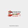 New Female Driver - Cute Heart Rear Window Car Sticker
