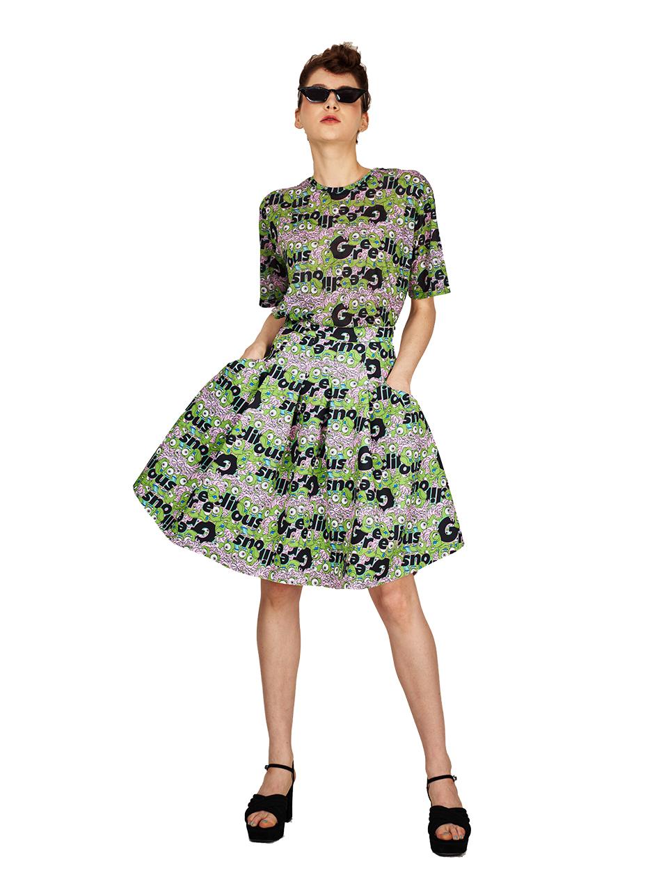 Mr. Greedius Anemone Repeated Print Top M