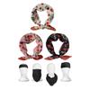 Eye Catching Cotton Linen Floral Printed Bandana Scarf Fashion Head Accessory for Daily Use Outdoors