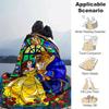 1pc Beauty and The Beast Printing Blanket - Soft, All-Season Throw for Living Room, Bedroom,Personalized Gift with Adorable Cartoon Design