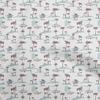 oneOone Cotton Flex Light Green Fabric Travel Craft Projects Decor Fabric Printed By The Yard 40 Inch