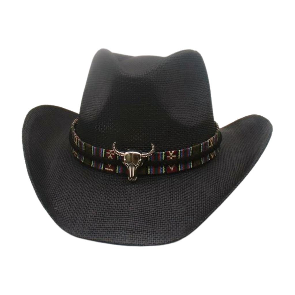 Spring And Summer Men'S And Women'S Western Cowboy Hats, Ethnic Style Cowboy Hats, High-End Street Photography Hats