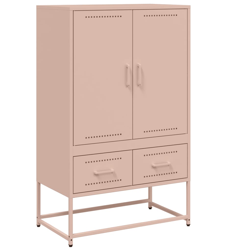 Highboard Pink 68 X 39 X 111.5 Cm Cold Rolled Steel