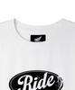 PHYPS MOTORCYCLE Womens Vintage Ride Washed Crop Tee White