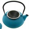 Cast Iron Kettle Blue 1.5 L Infuser With Strainer For Herbal Tea
