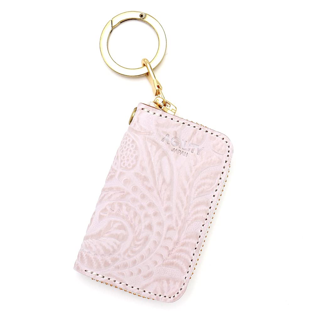 

AGILITY affa Pri-Ke Key Case for Remote Controls and Smart Keys, Round Zipper, Women s, Floral Print