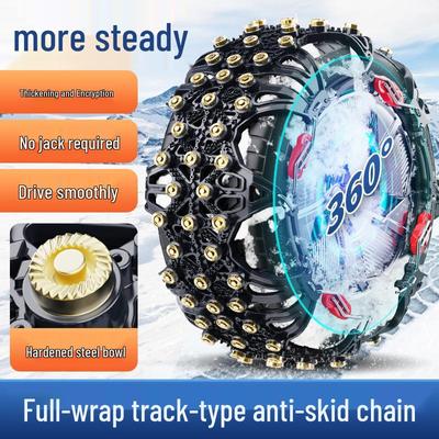 Universal Snow Tire Chains: Anti-Skid Beef Tendon for Sedans and Off-Road Vehicles