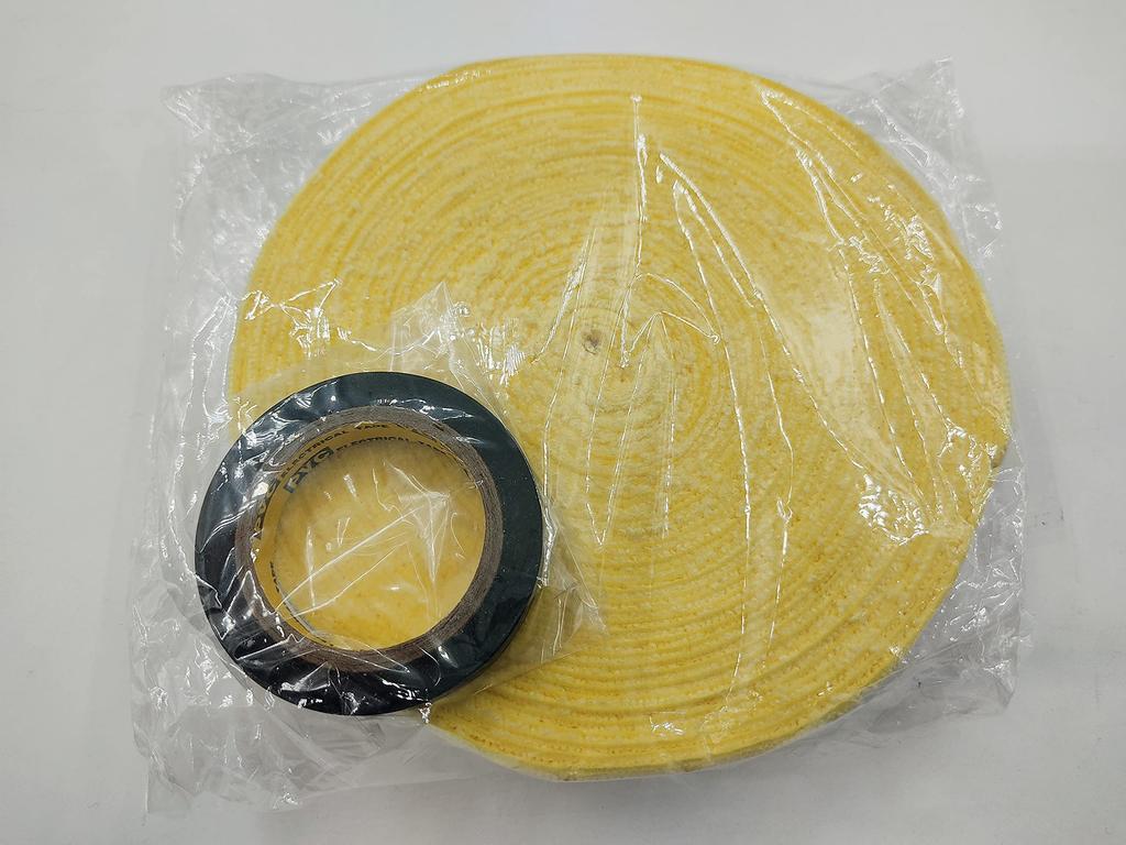 Dünnes Fiber Grip Tape 10 für und mit Endstücken Ungefähr 15 Wicklungen [phalatina] Handtuch, Meter, Badminton, Tennis, Squash, Tape, (Hellgelb)