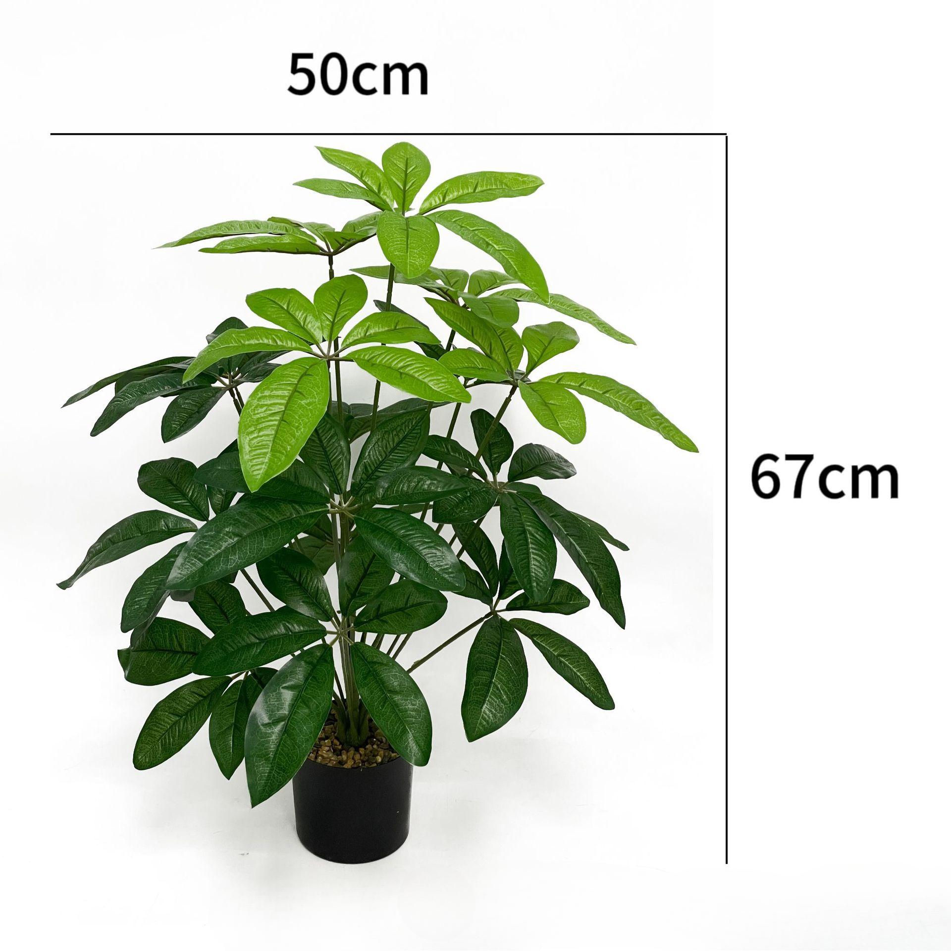 

Пышное искусственное денежное дерево - Вдохновленная скандинавским стилем искусственная зелень для внутреннего и наружного декора, Уличные украшения для дерева зелёный