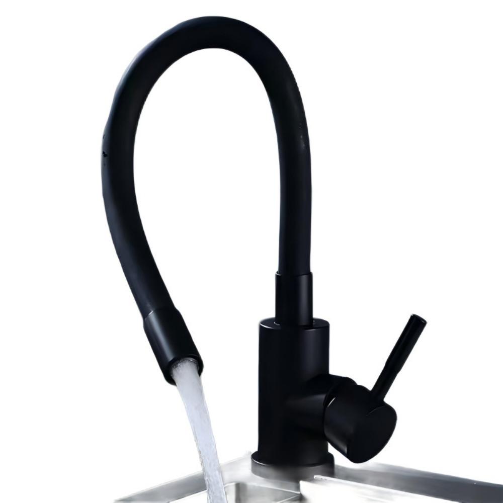 Universal Rotational Kitchen Faucet Stainless Steel Splash Proof Single Cold Tap Mounted Kitchen Sink Tap Balcony Wash Basin