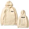European Size Oversized Hoodie with Gold Rap Pattern