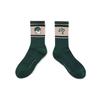 MALBON GOLF Bucket Jacquard Crew Socks Green