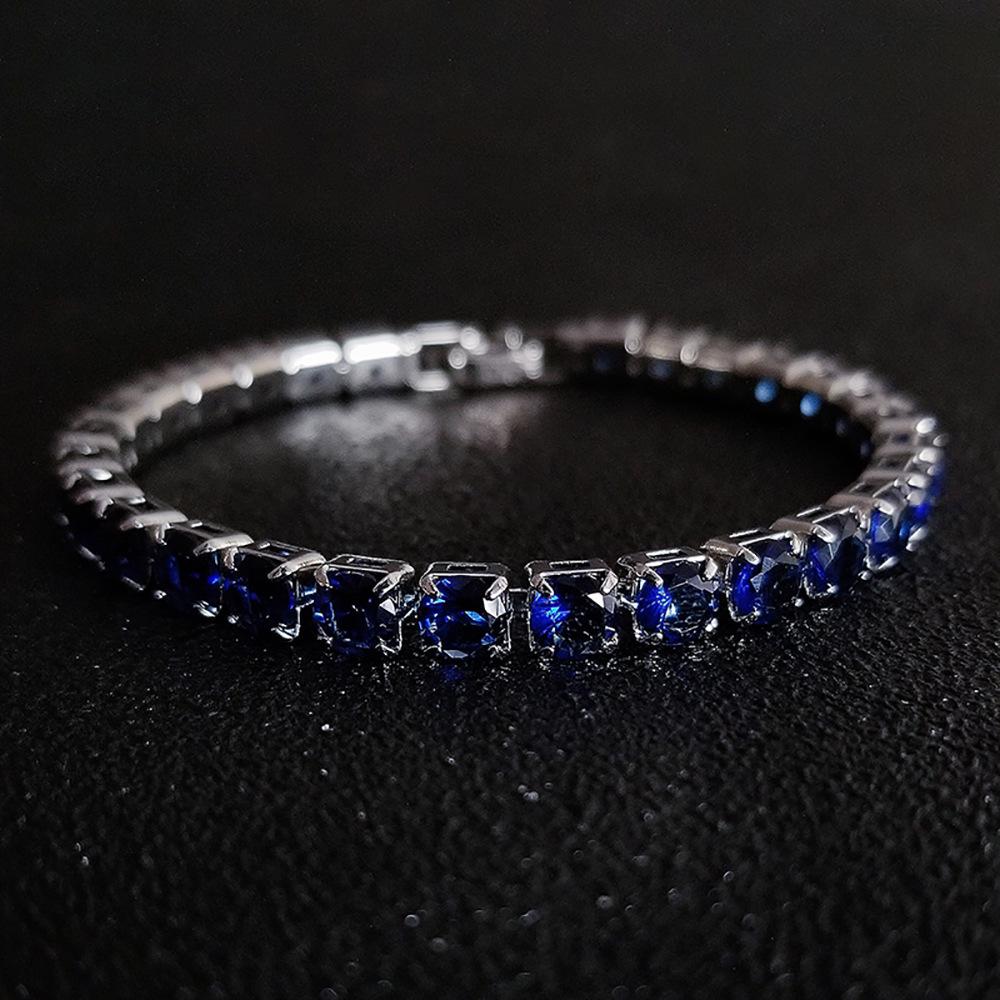 Bracciale Tennis Hip-Hop Zirconi Multicolore - Senza Sbiadire, Design Full Diamond