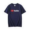 YouTube Youtobe Video Site Surrounding Short Sleeve Tshirt Mens and Womens Photography Video Shirt Group Clothing Cotton