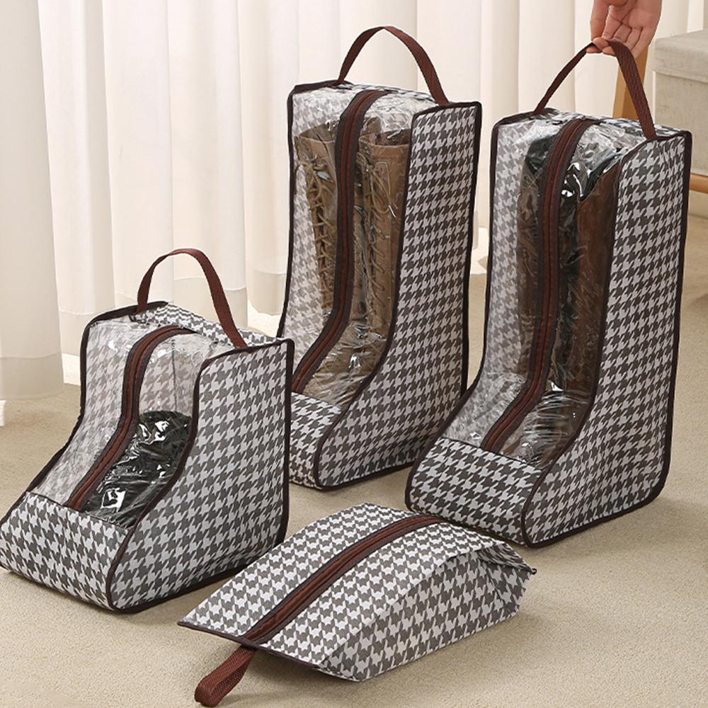 Transparent Shoe Boot Storage Bag Dust-proof Tall Short Boots Bags Portable Waterproof Shoe Protector Organizer for Travel Daily
