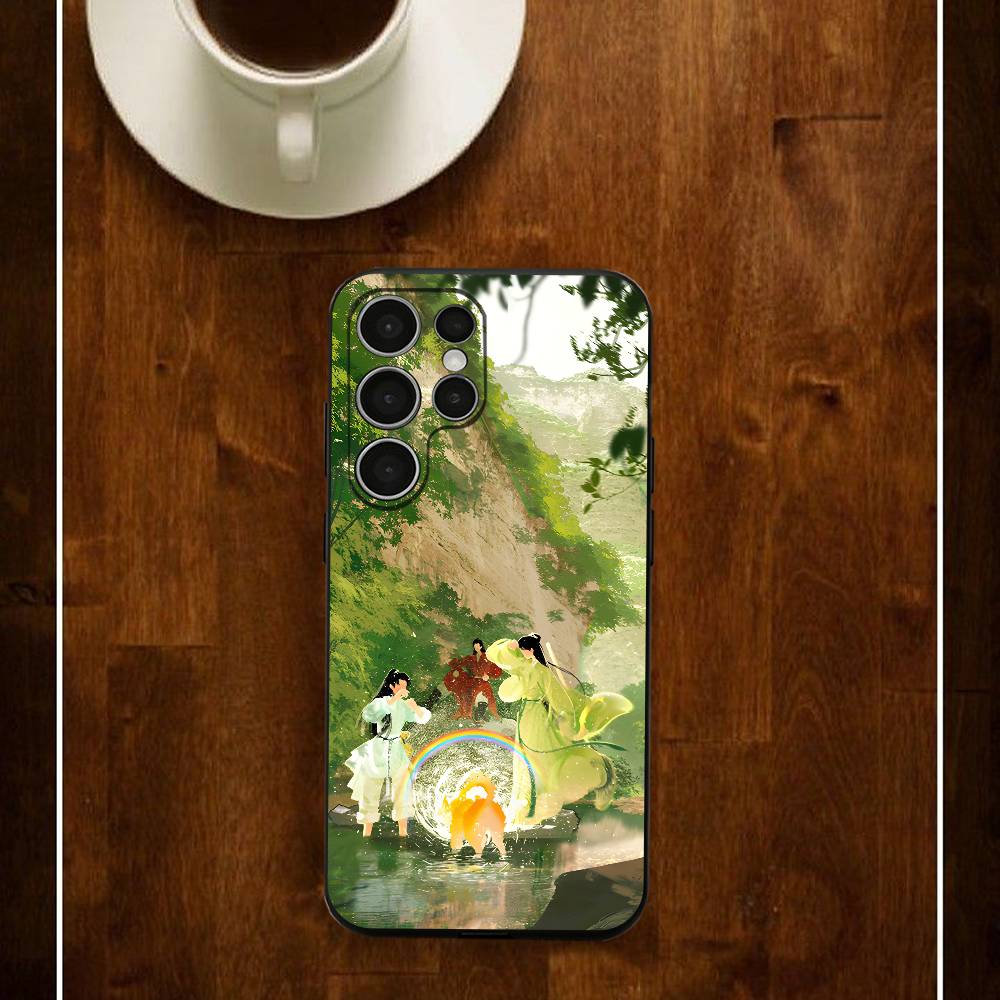 

Lotus Tower Li Lianhua Silicone Case For Samsung S25 24 23 22 21 20 Plus Ultra 5G Lite Shockproof Cover Samsung S20plus5G