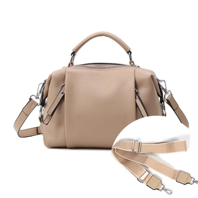 2024 Luxus Damen Tote Handtaschen 100% Echtes Leder Damen Boston Schultertaschen Hohe Qualität Damen Top-Griff Messenger Bags