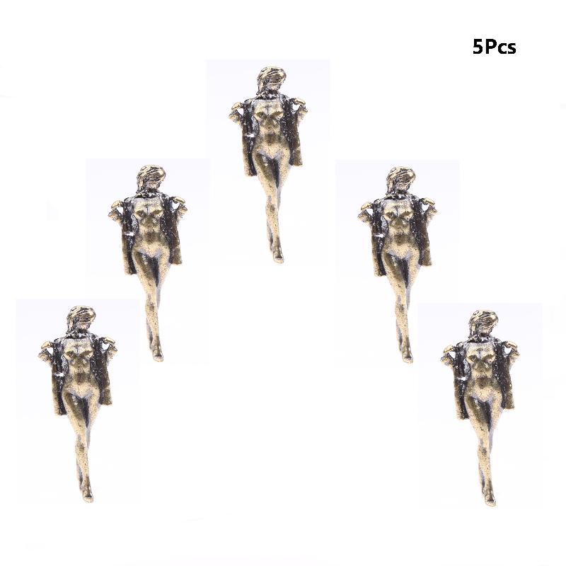 Retro Messing Schönheit Weibliche Puppe Figur Modell Sexy Schönheit Statue Kreatives Handwerk Schreibtischornament Büro Heimdekoration Geschenk